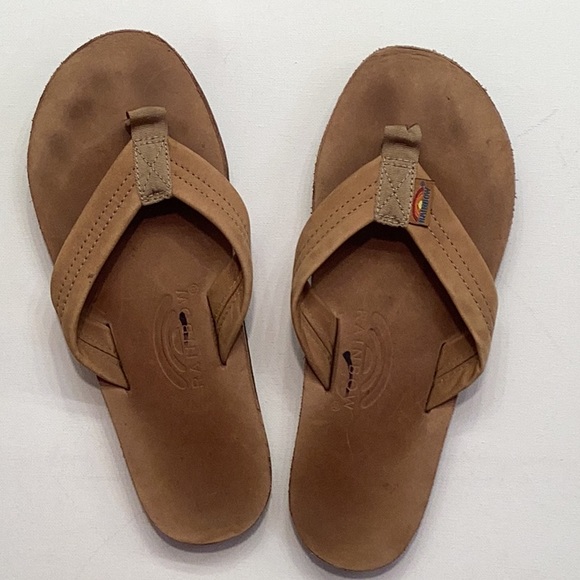 Rainbow Other - Rainbow flip-flops size 8